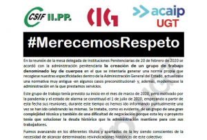 Comunicado a las plantillas: #MerecemosRespeto