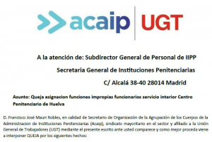 Queja sobre funciones impropias en el C.P de Huelva