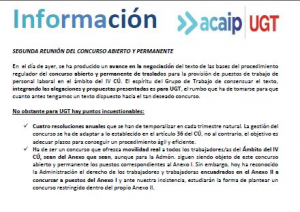 P. Laboral.- Reuni&oacute;n concurso abierto y permanente