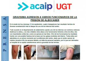 Gravisima agresi&oacute;n a varios funcionarios en Albocasser