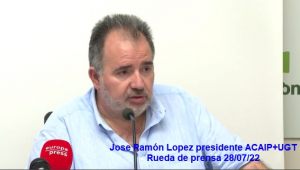 Extracto intervenci&oacute;n presidente ACAIP+UGT en rueda de prensa 28/07/2022