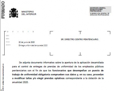 UNIFORMIDAD. MODIFICACI&Oacute;N DE TALLAS Y ELECCI&Oacute;N DE PRENDAS.