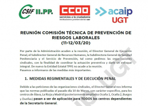 Reuni&oacute;n comisi&oacute;n T&eacute;cnica Prevenci&oacute;n riesgos laborales