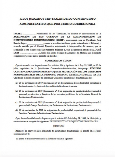Denuncian el reparto arbitrario de casi un mill&oacute;n de euros en 'pagas extras' a determinados funcionarios de prisiones