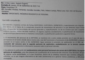 Previsi&oacute;n de movimientos de personal en II.PP