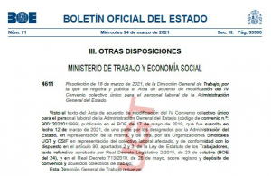 P.Laboral.- Acuerdo encuadramiento IV Convenio